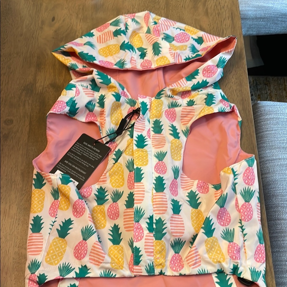 NWT Lucy&Co Dog Hooded Rain Coat